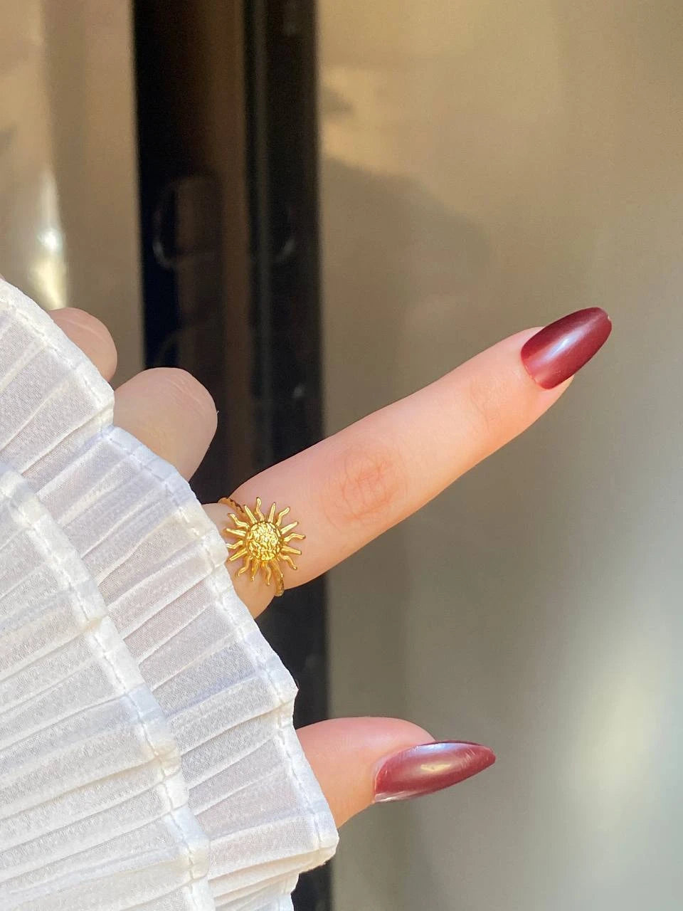 Golden sun ring