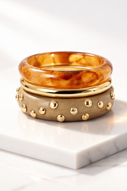 Bronze  mod bangle set