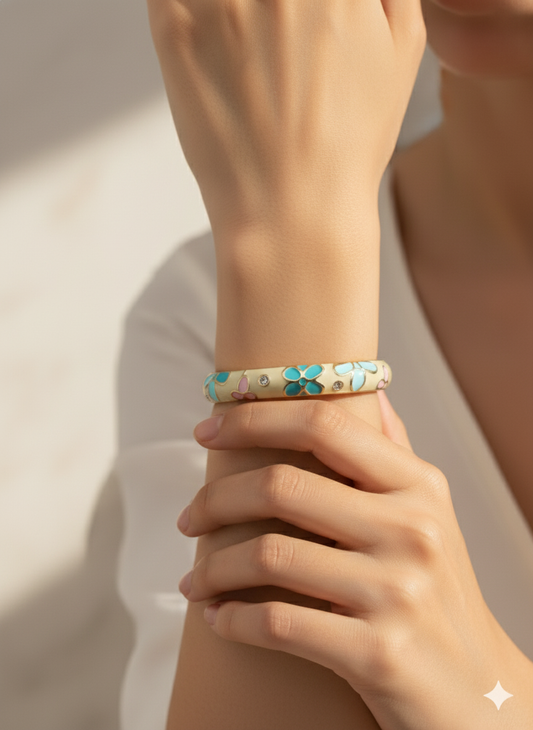 Opal chunky bangle