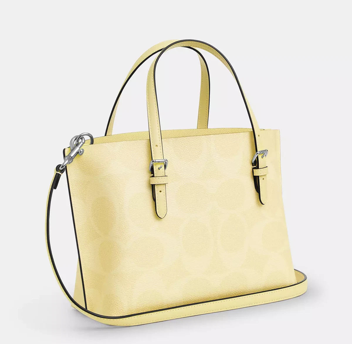Yellow Coach tote bag