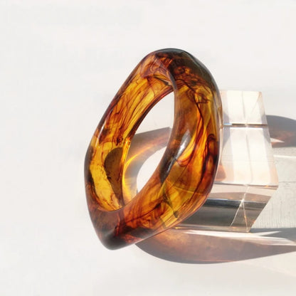 Amber chunky bangle