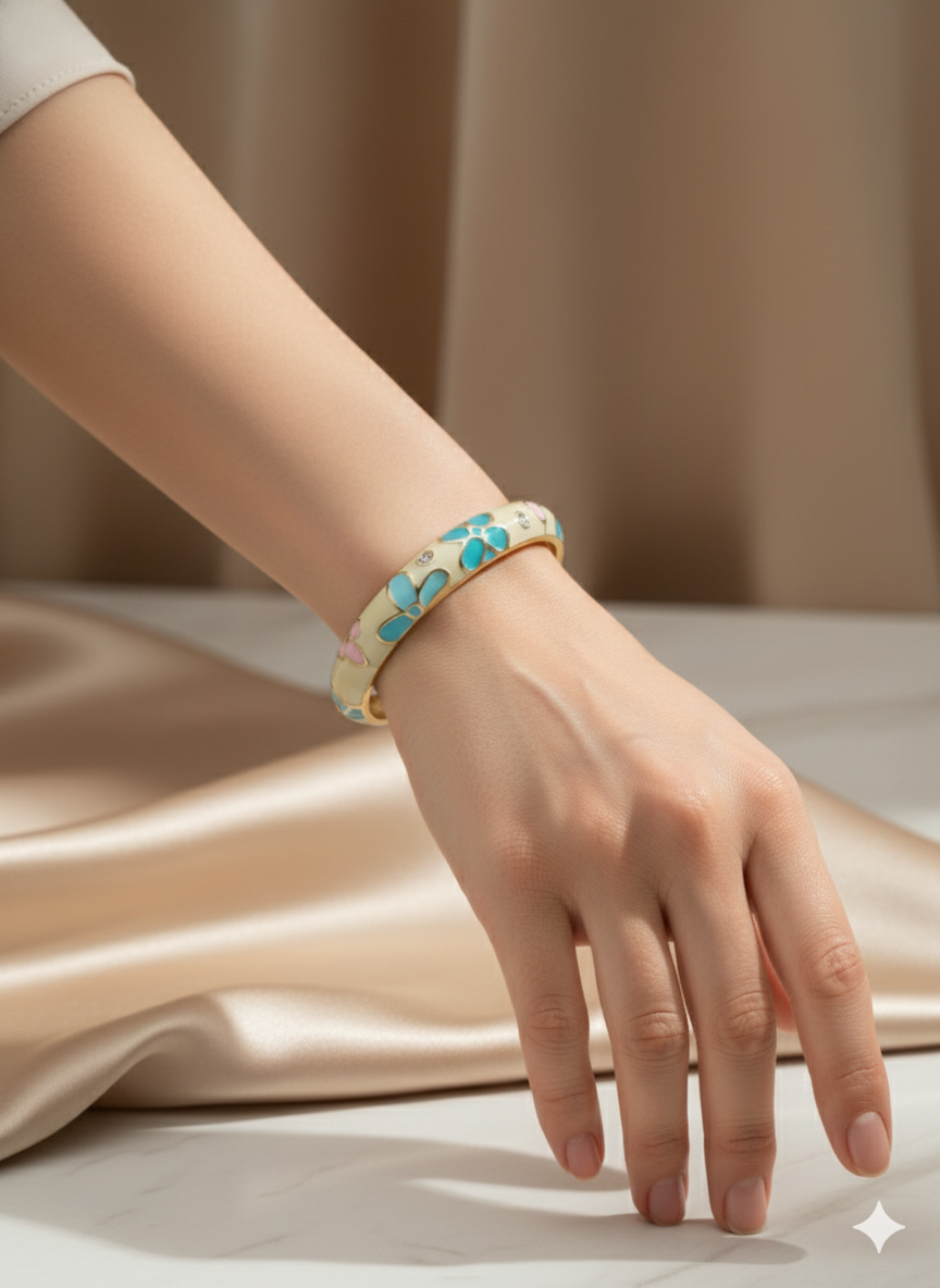 Opal chunky bangle