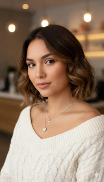 Dual heart necklace