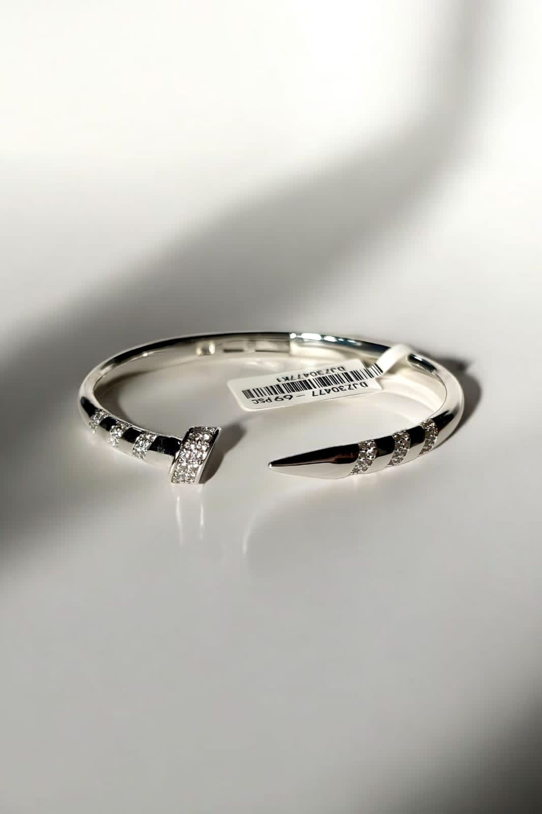 Silver spike cuff _ 18k gold plated