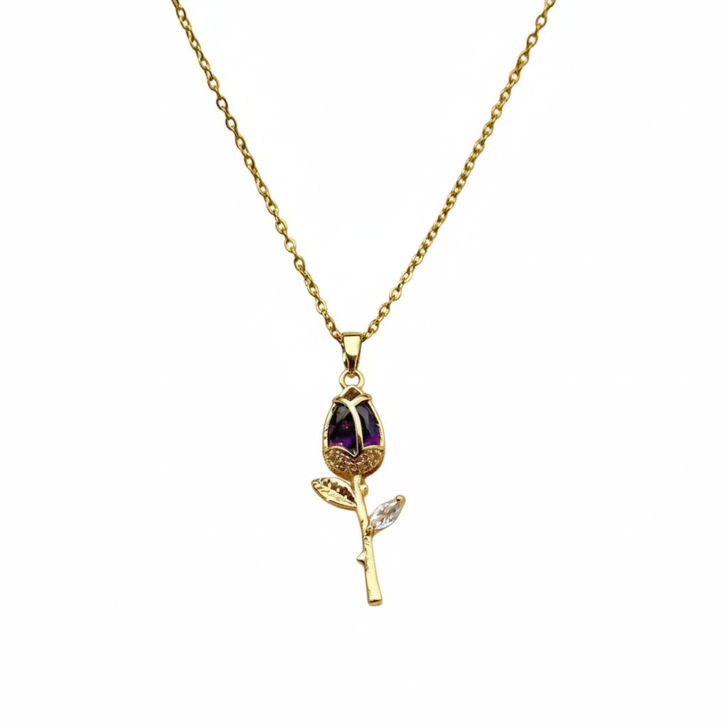 Twilight rose necklace
