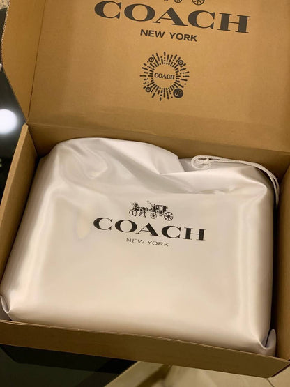 Yellow Coach tote bag