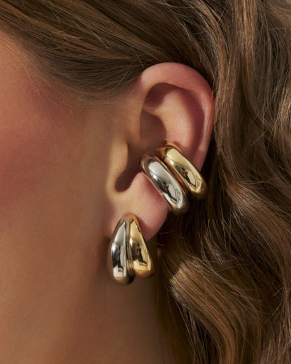 Chunky hoop earrings