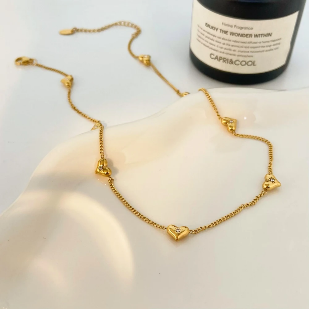 Twinkle little hearts necklace