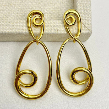 Spiral earrings