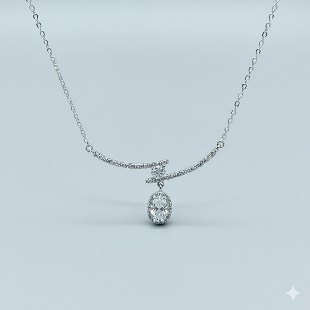 Pave necklace
