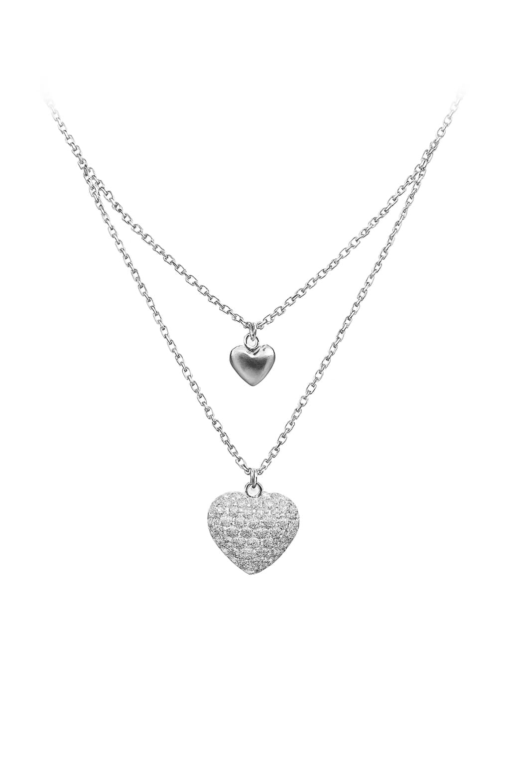Dual heart necklace