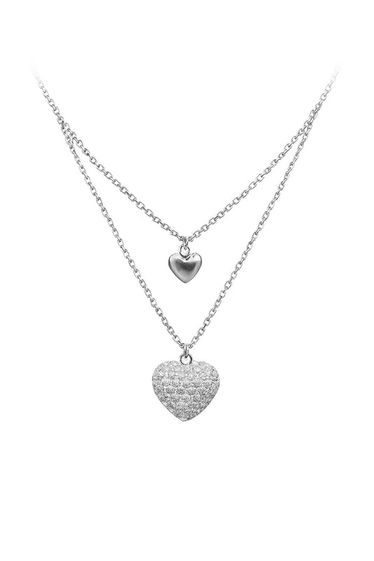 Dual heart necklace