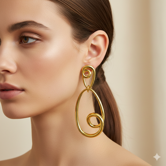 Spiral earrings