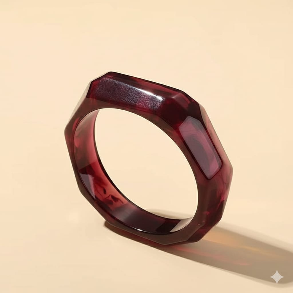 Marbled chunky bangles