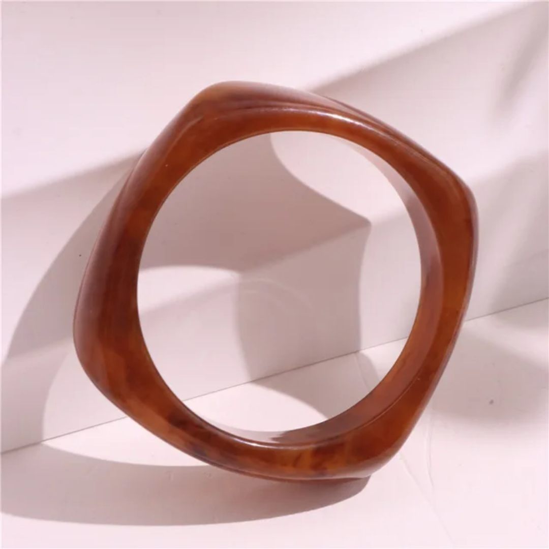 Amber chunky bangle