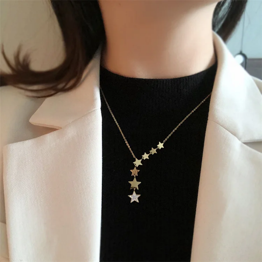 Dancing stars necklace