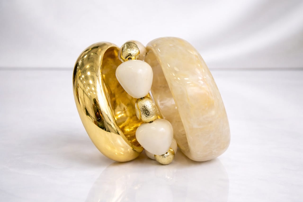 Golden mod bangle set