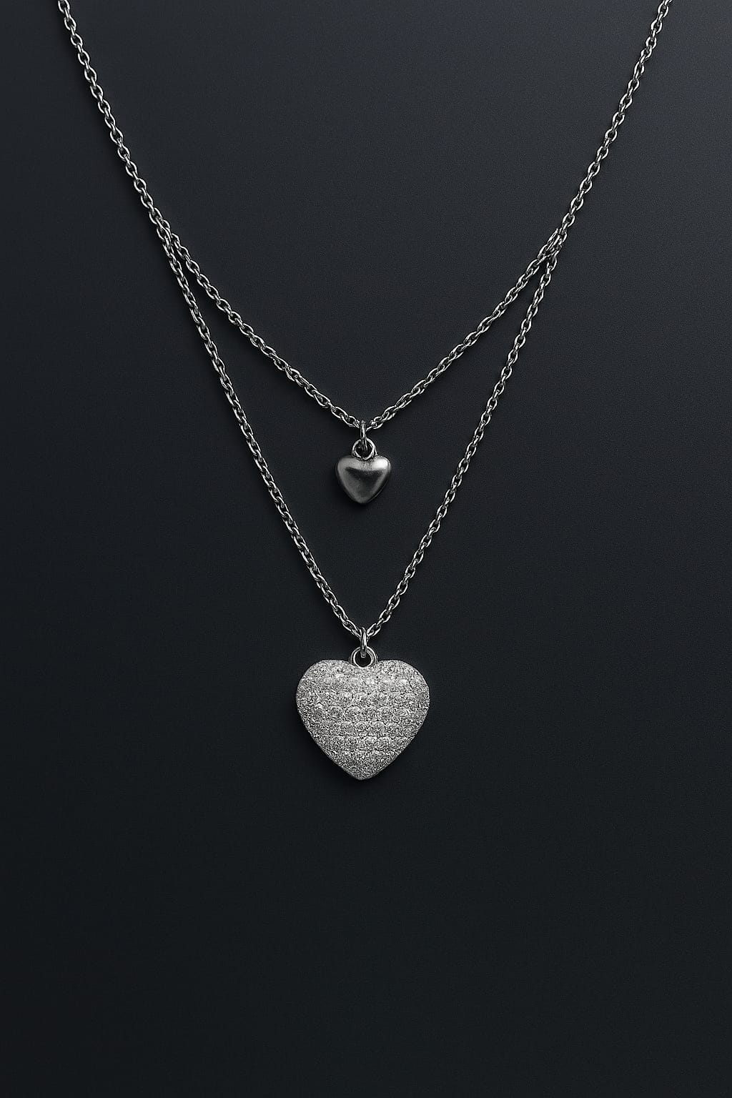Dual heart necklace
