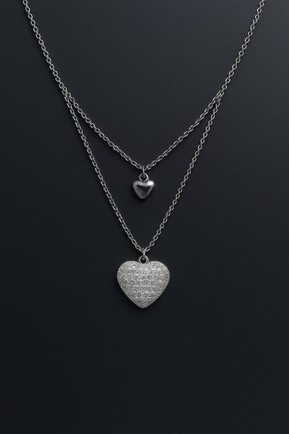 Dual heart necklace