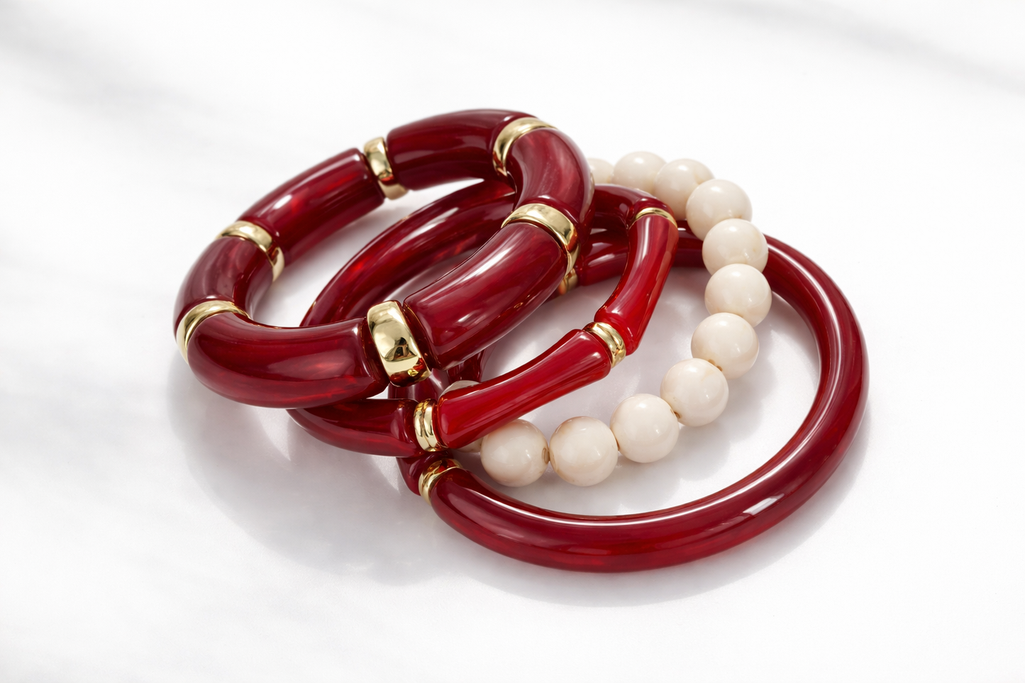 Cherry pop bangle set