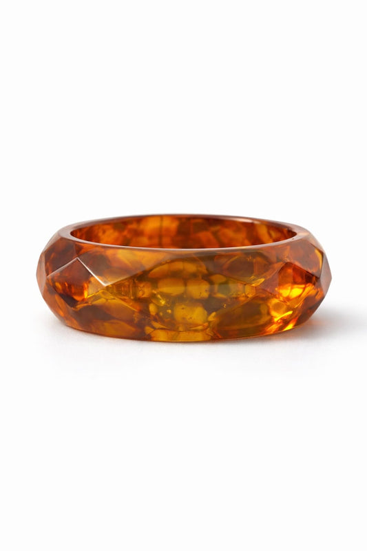Amber chunky bangle
