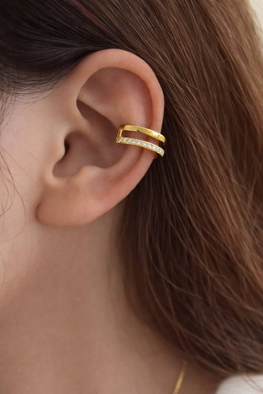 Dual band ear cuff