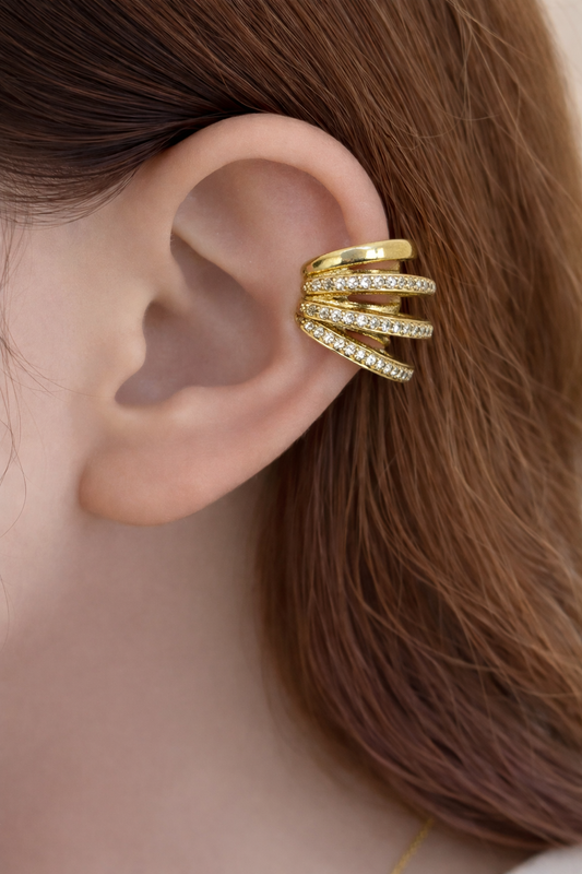 Spiral ear cuff