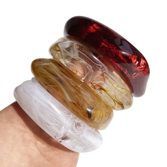 Amber chunky bangle